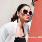 商品图片 44 | B079GT4RXH | FEISEDY Polarized Women Square Sunglasses Sparkling Composite Shiny Frame B2289