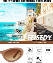 ÉÌƷͼƬ 18 | B0GX9KMP8W | FEISEDY Cat eye Sunglasses for Women and Men UV400 Protection, Retro Trendy Classic Sunnies B0436