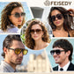 商品图片 7 | B0GTPJLQQN | FEISEDY Women Men Aviator Sunglasses UV400 Protection, Retro Trendy Square Frame for Driving Fishing Outdoor Daily B0425