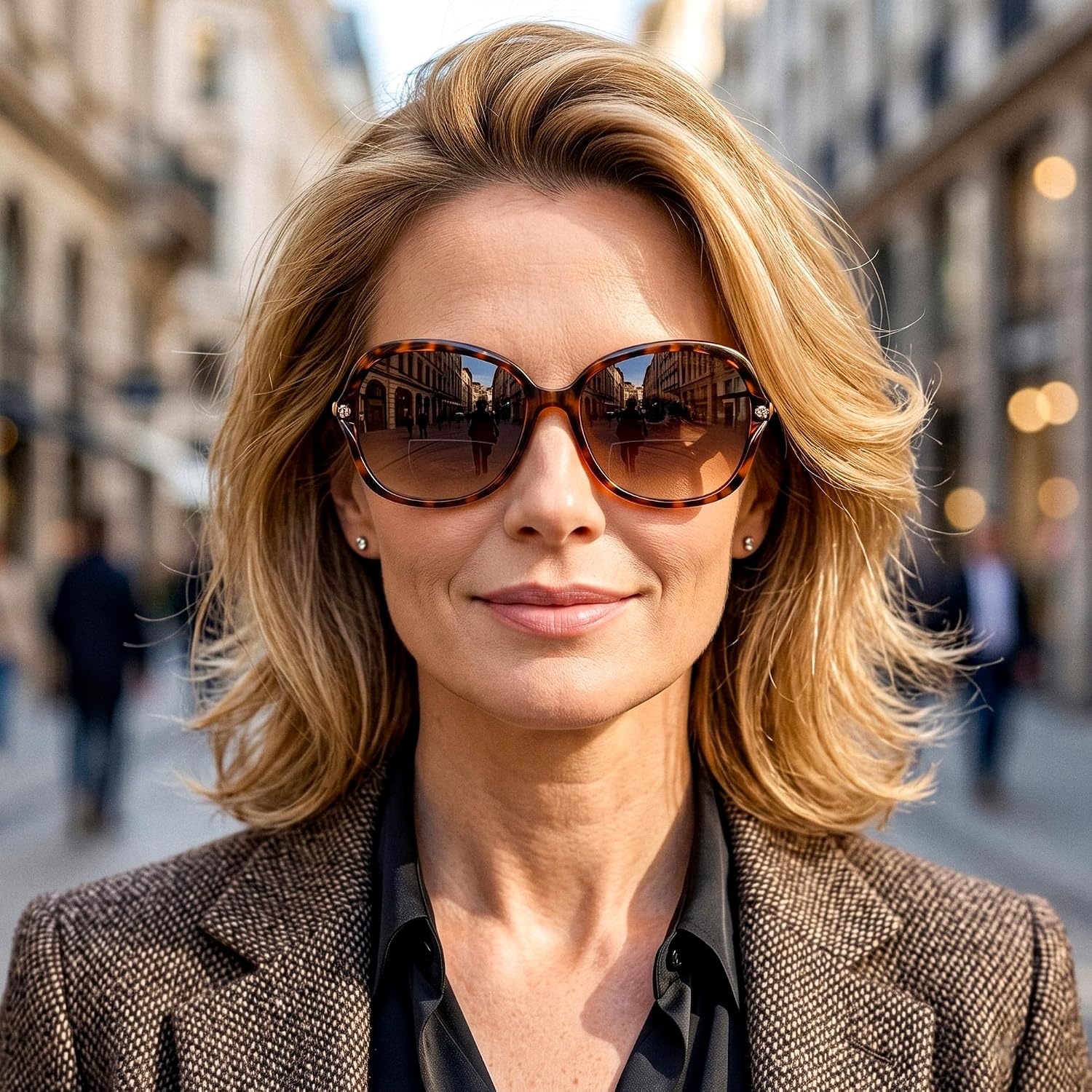 商品图片 20 | B0F8N9H1N8 | FEISEDY Fashion Bifocal Reader Sunglasses, Butterfly Reading Glasses B0286