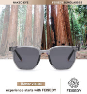 ÉÌƷͼƬ 41 | B0F58QMH7Q | FEISEDY Retro Square Sunglasses Women Men Trendy Rectangle Shades Vintage Sun Glasses B0274