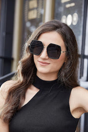 ÉÌƷͼƬ 9 | B08C7TTTDN | FEISEDY Women Large Hexagon Inspired Sunglasses Fashion Irregular Design Style Geometric B2503