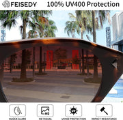 ÉÌƷͼƬ 19 | B0GSYML7HF | FEISEDY Retro Oval Cat Eye Sunglasses for Women Men B0411