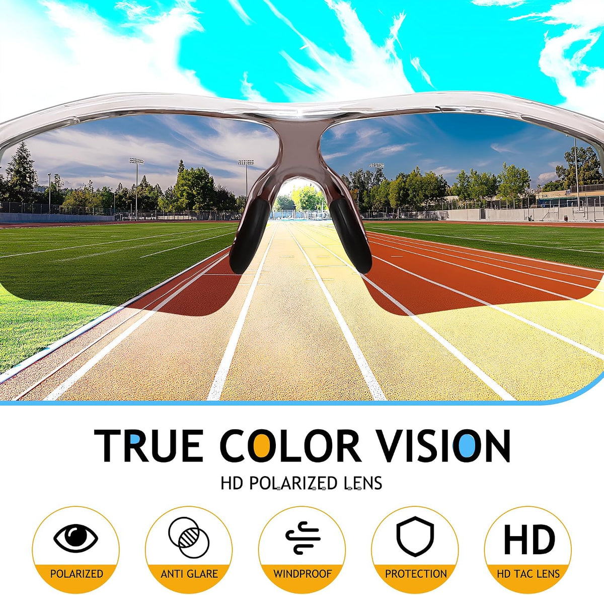 ÉÌƷͼƬ 164 | B07JZ18KMZ | FEISEDY Kids Polarized Sports Sunglasses, TR90 UV400 Baseball Cycling