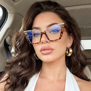 ÉÌƷͼƬ 26 | B0DGX4KTLX | FEISEDY Fashion Cat Eye Blue Light Blocking Glasses for Women Fake Retro Eyeglasses Oversized Stylish Eyewear Frame B0240