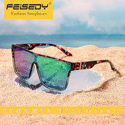 ÉÌƷͼƬ 140 | B0B2836HD6 | FEISEDY Sunglasses for Women Men, Fashion Mirrored Single Lens Shades