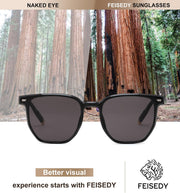 ÉÌƷͼƬ 21 | B0F58QMH7Q | FEISEDY Retro Square Sunglasses Women Men Trendy Rectangle Shades Vintage Sun Glasses B0274