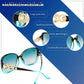 商品图片 13 | B0BJ71VZCB | FEISEDY Women's Fashion Sunglasses, Oversized Square Frame with Pearl Sparkling, Polarized UV Protection B2821