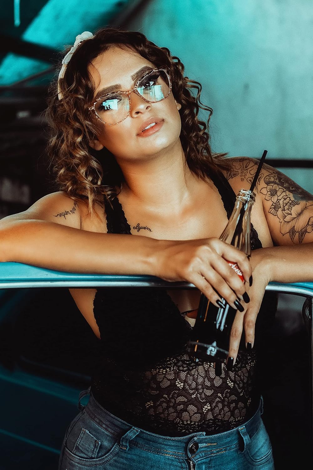 ÉÌƷͼƬ 2 | B088WVS65H | FEISEDY Crystal Cat Eye Reading Glasses Blue Light Blocking Reader Anti Eyestrain Glasses B2596 Champagne 1.75x
