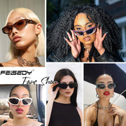ÉÌƷͼƬ 4 | B0CBTG9FHB | FEISEDY Y2K Wrap Around Fashion Sunglasses for Women Men Trendy Futuristic 2000s Accessories Oval Sunglasses B1088