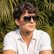 ÉÌƷͼƬ 4 | B0GLNFSYQ5 | FEISEDY Retro Aviator Polarized Square Sunglasses for Men Women B0377