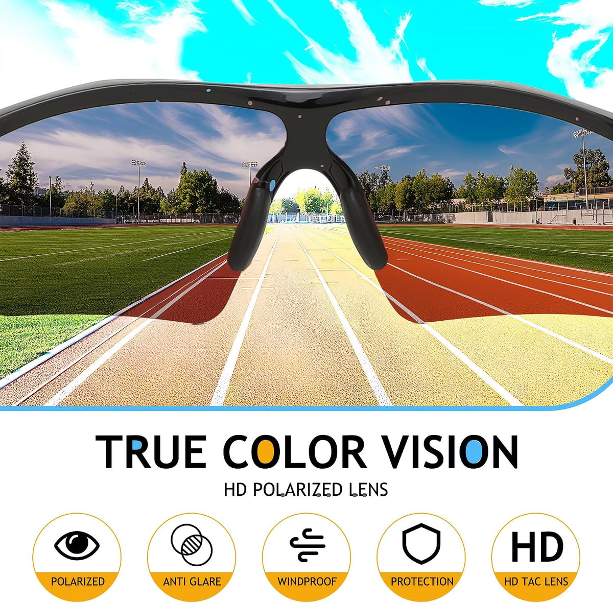ÉÌƷͼƬ 123 | B07JZ18KMZ | FEISEDY Kids Polarized Sports Sunglasses, TR90 UV400 Baseball Cycling