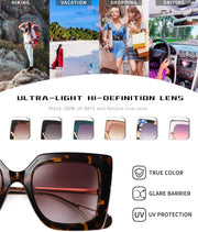 ÉÌƷͼƬ 77 | B08HVPGJW5 | FEISEDY Sunglasses Womens Trendy, Oversized Square Shades, Pearl Inlay Cat Eye Frame UV400 Protection B2625