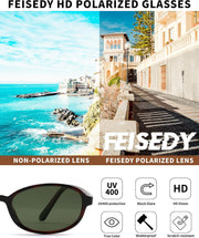 ÉÌƷͼƬ 15 | B0GY44LNSR | FEISEDY Retro Polarized Oval Sunglasses Women Men UV400 Protection B0447