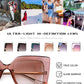 商品图片 7 | B08HVPGJW5 | FEISEDY Sunglasses Womens Trendy, Oversized Square Shades, Pearl Inlay Cat Eye Frame UV400 Protection B2625