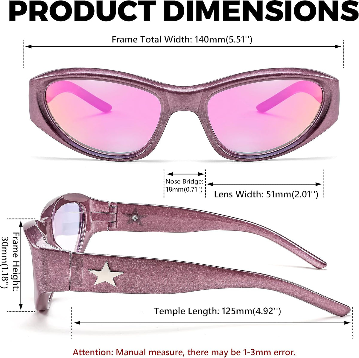 ÉÌƷͼƬ 19 | B0CBTG9FHB | FEISEDY Y2K Wrap Around Fashion Sunglasses for Women Men Trendy Futuristic 2000s Accessories Oval Sunglasses B1088