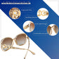 商品图片 37 | B0BJ71VZCB | FEISEDY Women's Fashion Sunglasses, Oversized Square Frame with Pearl Sparkling, Polarized UV Protection B2821