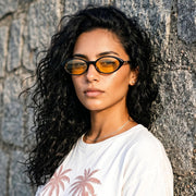 ÉÌƷͼƬ 21 | B0H2VP4ZBG | FEISEDY Oval Cat Eye Sunglasses for Women, 90s Narrow Y2K Shades B0435