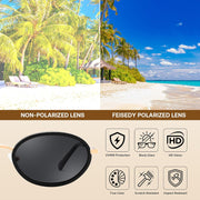ÉÌƷͼƬ 28 | B0GX9GL5XF | FEISEDY Polarized Oval Metal Sunglasses for Women Men Classic Retro B0439