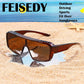 商品图片 4 | B0FWBV3SMZ | FEISEDY Oversized Square Fit Over Glasses Sunglasses for Men Women B0332