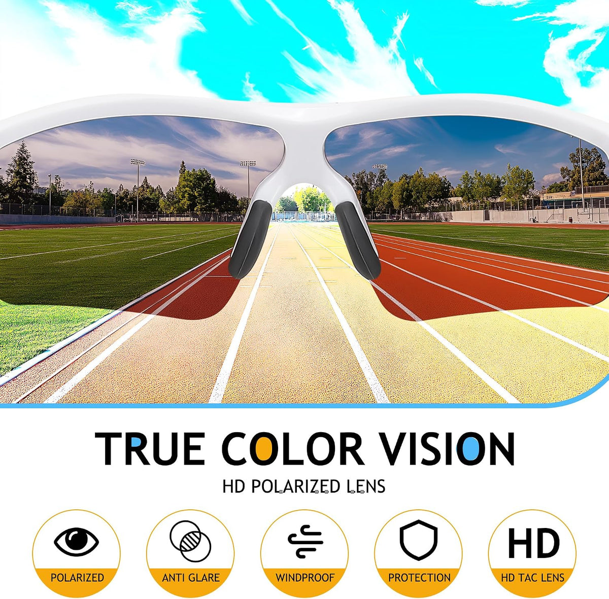 ÉÌƷͼƬ 28 | B07JZ18KMZ | FEISEDY Kids Polarized Sports Sunglasses, TR90 UV400 Baseball Cycling
