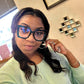 商品图片 18 | B08DF5QRXC | FEISEDY Oversized Square Blue Light Blocking Glasses Eye Strain Glare Pearl Inlay Arm Cat Eye Fashion Eyewear B2639