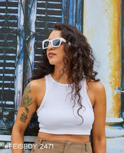 ÉÌƷͼƬ 28 | B07MNGNLNT | FEISEDY Classic Women Sunglasses Fashion Thick Square Sun Glasses B2471