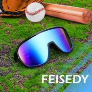 ÉÌƷͼƬ 30 | B0D5D4T92Q | FEISEDY Sports Sunglasses for Men and Women,Oversized One Piece Reflective Lens Cycling Sunglasses B0178