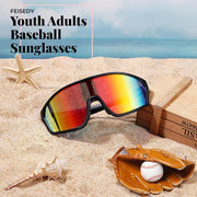 ÉÌƷͼƬ 13 | B0CNSHHV4H | FEISEDY Cycling Sunglasses Men Women, UV400 Protection for Baseball Cycling Sun Glasses Youth 8-12 B0085