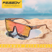 ÉÌƷͼƬ 15 | B0B2836HD6 | FEISEDY Sunglasses for Women Men, Fashion Mirrored Single Lens Shades