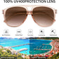 商品图片 6 | B0GXMV1N2N | FEISEDY Retro Aviator Sunglasses for Women Men Square Sunnies 70s Pilot Style Lightweight UV400 Shades B0421