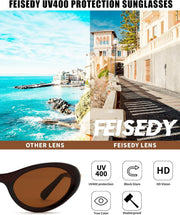 ÉÌƷͼƬ 25 | B0GX9KMP8W | FEISEDY Cat eye Sunglasses for Women and Men UV400 Protection, Retro Trendy Classic Sunnies B0436