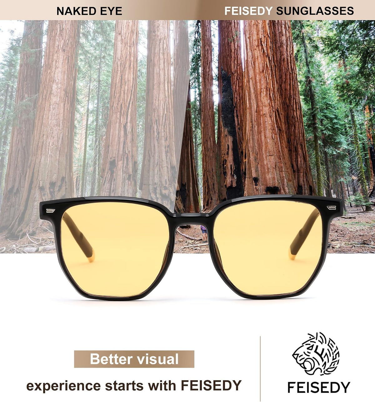 ÉÌƷͼƬ 27 | B0F58QMH7Q | FEISEDY Retro Square Sunglasses Women Men Trendy Rectangle Shades Vintage Sun Glasses B0274