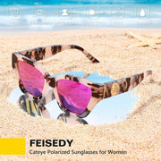 ÉÌƷͼƬ 52 | B0F8N6T6HM | FEISEDY Women's Polarized Cat Eye Sunglasses - UV400 Protection, Trendy Design for Driving & Daily Wear B0299