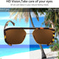 商品图片 5 | B0CBVDGZCB | FEISEDY Men Women Sunglasses Aviator, Square 70s Frame, Vintage Retro Trendy UV400 Sun Glasses B2398