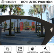 ÉÌƷͼƬ 6 | B0GSYML7HF | FEISEDY Retro Oval Cat Eye Sunglasses for Women Men B0411