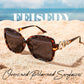 商品图片 48 | B0BJ71VZCB | FEISEDY Women's Fashion Sunglasses, Oversized Square Frame with Pearl Sparkling, Polarized UV Protection B2821