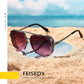 商品图片 14 | B09SDC5BD5 | FEISEDY Sunglasses Mens Women Vintage Pilot Square Trendy Metal Steampunk Fishing Driving Sun Glasses B2894