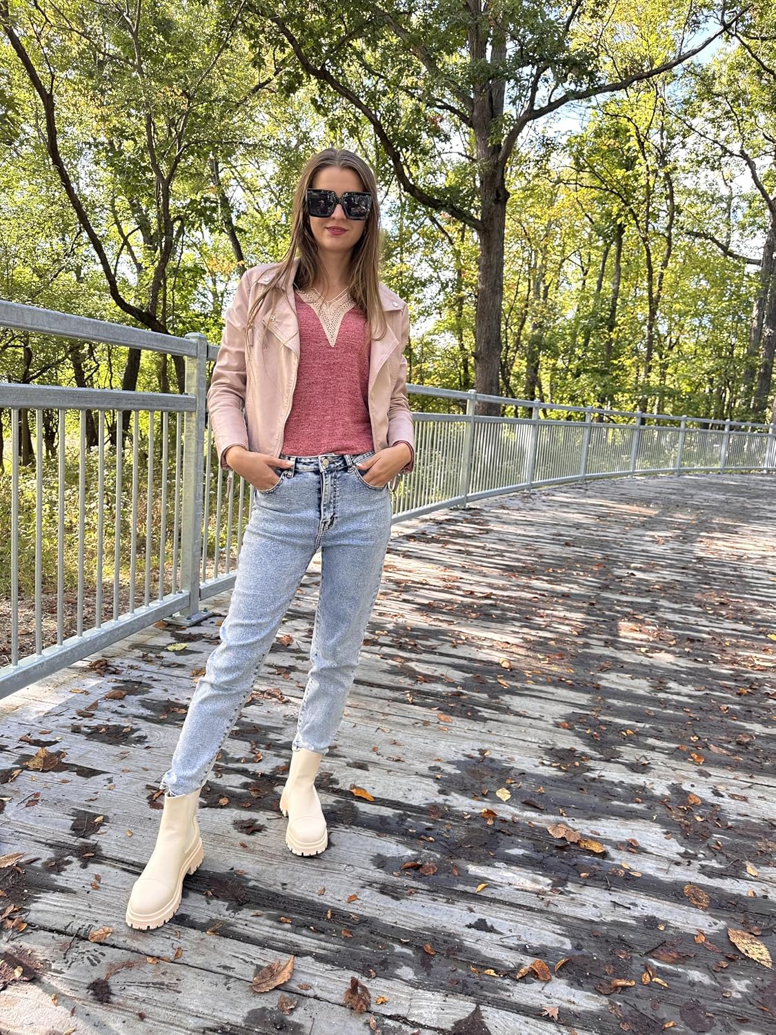 ÉÌƷͼƬ 3 | B0BZRNQQL1 | FEISEDY Oversized Square Sunglasses for Women Fashion Shades Luxury Big Sun Glasses UV400 Protection B2380