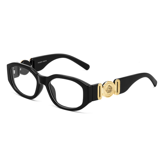 FEISEDY Retro Trendy Blue Light Glasses Women Men Vintage 90s Small Narrow Square Eyeglasses B0316