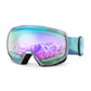 FEISEDY Goggles OTG - Over Glasses Motorcycle/Ski/Snowmobile Goggles for Men Women & Youth - 100% UV Protection B2960