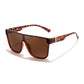 FEISEDY Fashion Flat Top Sunglasses Oversized Square Shades Women Men UV400 B2996