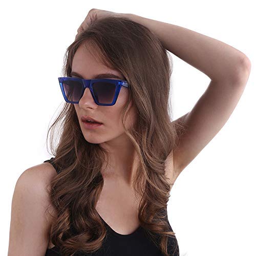 FEISEDY Vintage Square Cat Eye Sunglasses Womens Trendy Cateye Sunglasses B2473