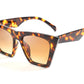 FEISEDY Vintage Square Cat Eye Sunglasses Womens Trendy Cateye Sunglasses B2473